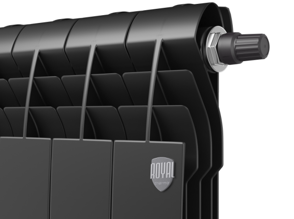 Биметаллический радиатор отопления Royal Thermo BiLiner 500 VR 10 секций Noir Sable