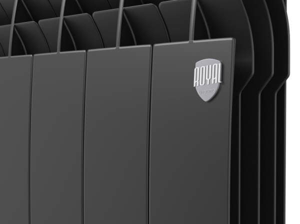 Биметаллический радиатор отопления Royal Thermo BiLiner 500 VR 10 секций Noir Sable